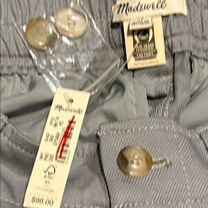 Madewell Vicose Pants (2P) light olive green. NWTs